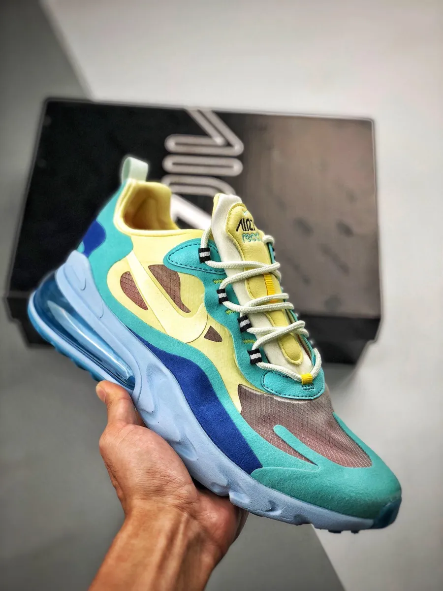 Nike Air Max 270 React Hyper Jade/Frosted Spruce-Barely Volt AO4971-301 Restock
