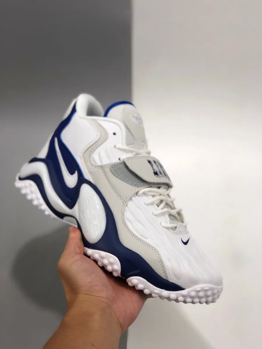 Nike Zoom Turf Jet 97 'Barry Sanders' White/Deep Royal Blue - nike air zoom turf barry sanders