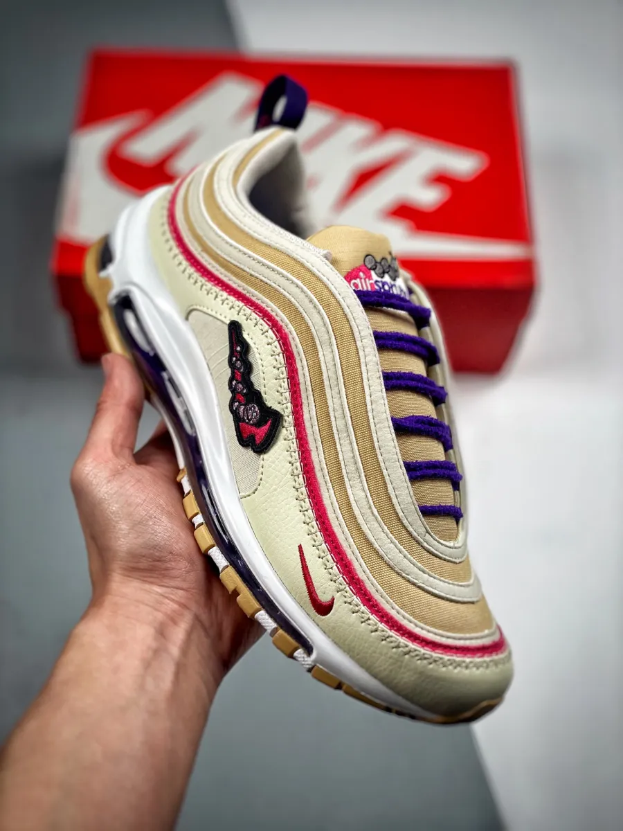 Nike Air Max 97 Air Sprung Beige Purple DH4759-200 / beige air max 97