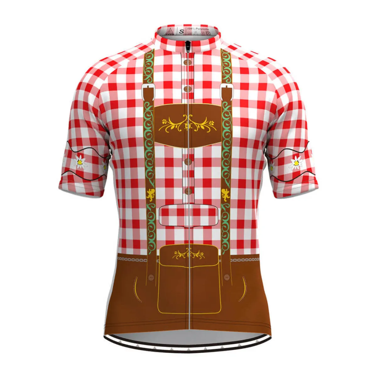 Men's Tirolese Cycling Jersey Red To Buy