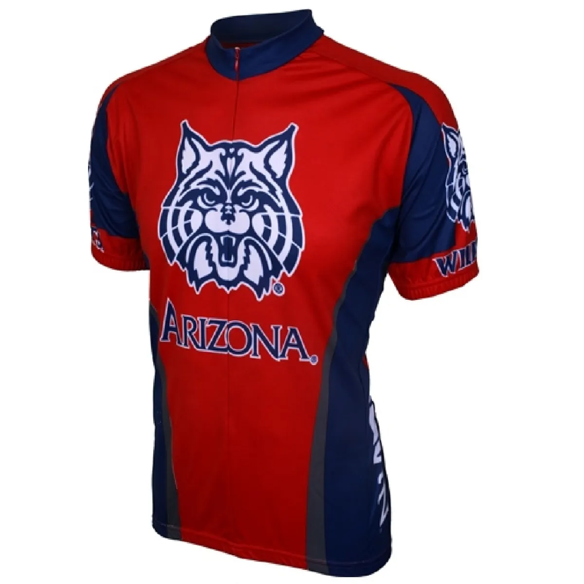 University of Arizona Wildcats 3/4 zip Men's Short Sleeve Cycling Jersey Uofa Jerseys