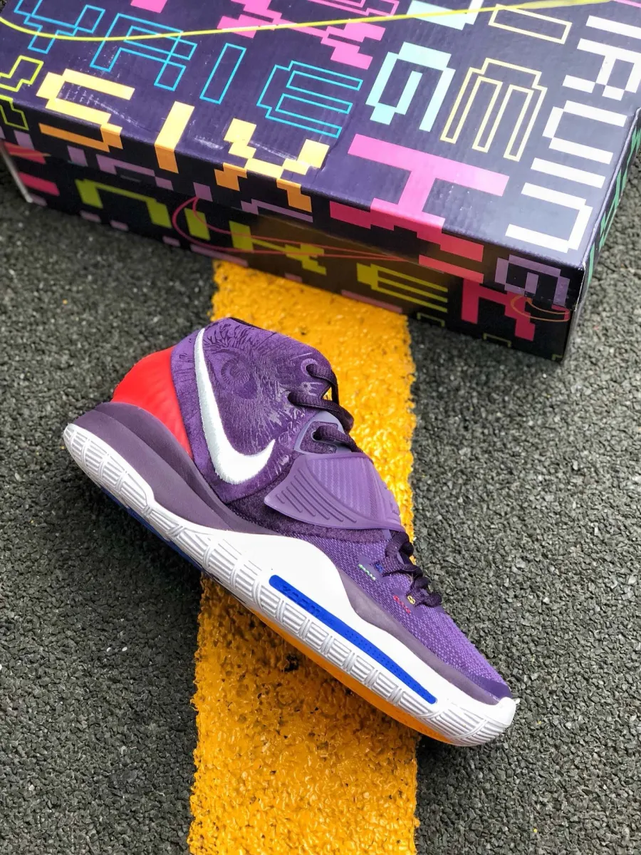 Nike Kyrie 6 'Enlightenment' Grand Purple/White BQ4630-500 #kyrie 6 purple