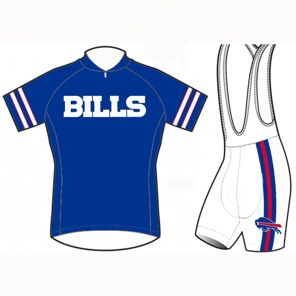 NFL Buffalo Bills Cycling Jerseys (bib) shorts sets