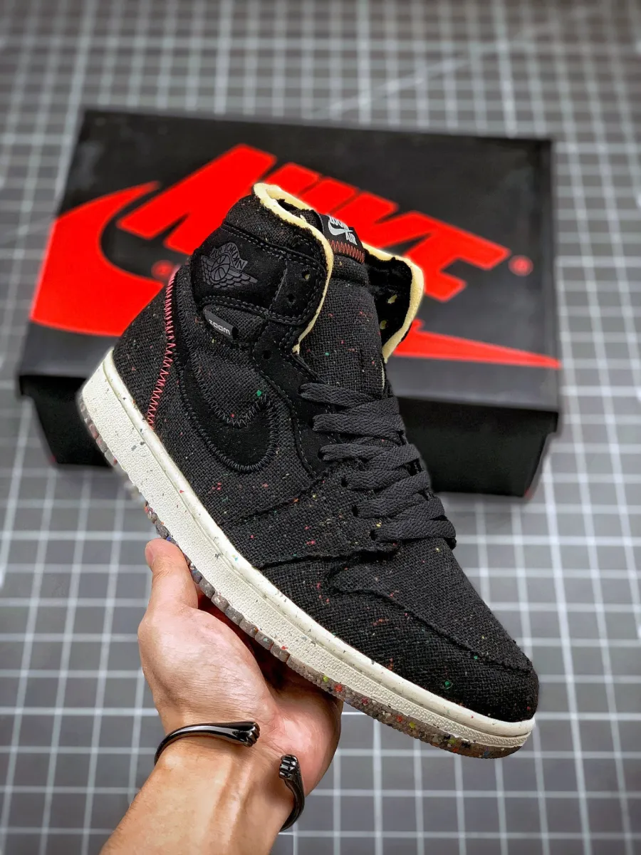 Jordan 1 High Zoom Space Hippie Wolf Grey CW2414-001 - crater jordan 1