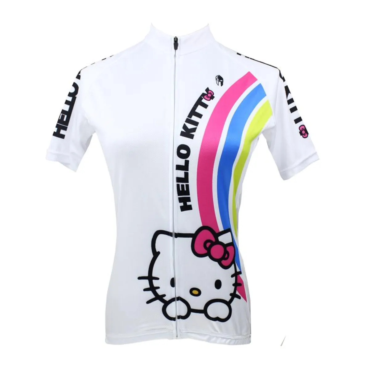 HELLO KITTY Princess Women's Top Cycling Jersey Jacket T-shirt Summer Spring Autumn Clothes Sportswear Cartoon World White Apparel NO.025