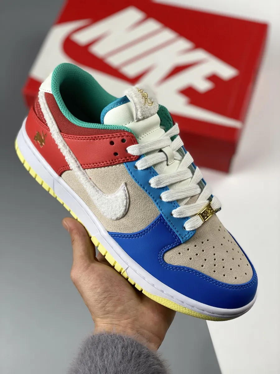 Nike Dunk Low 'Year of the Rabbit' Cream/Blue/Orange FD4203-111 year of the rabbit nike release date
