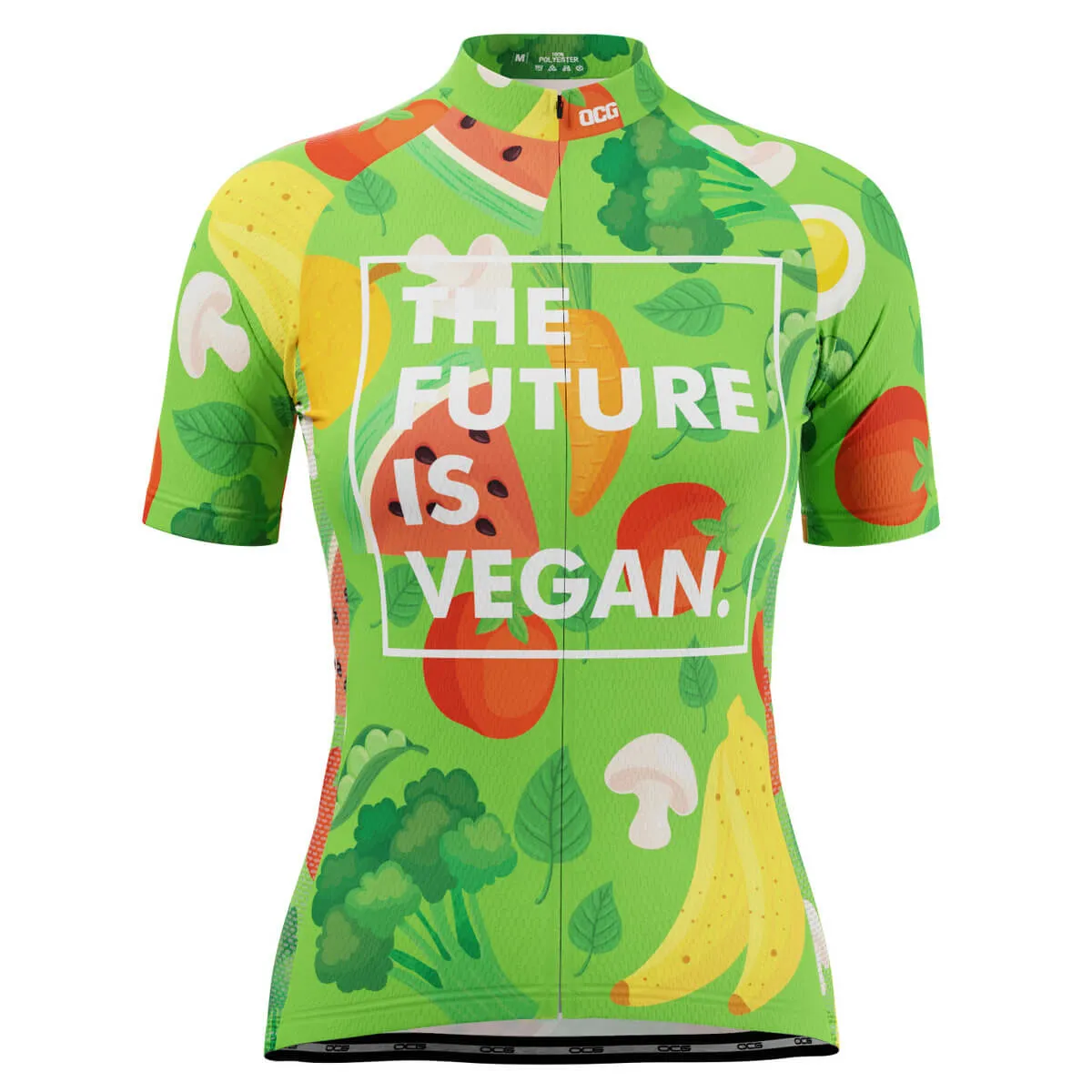 Women's The Future is Vegan Short Sleeve Cycling Jersey
