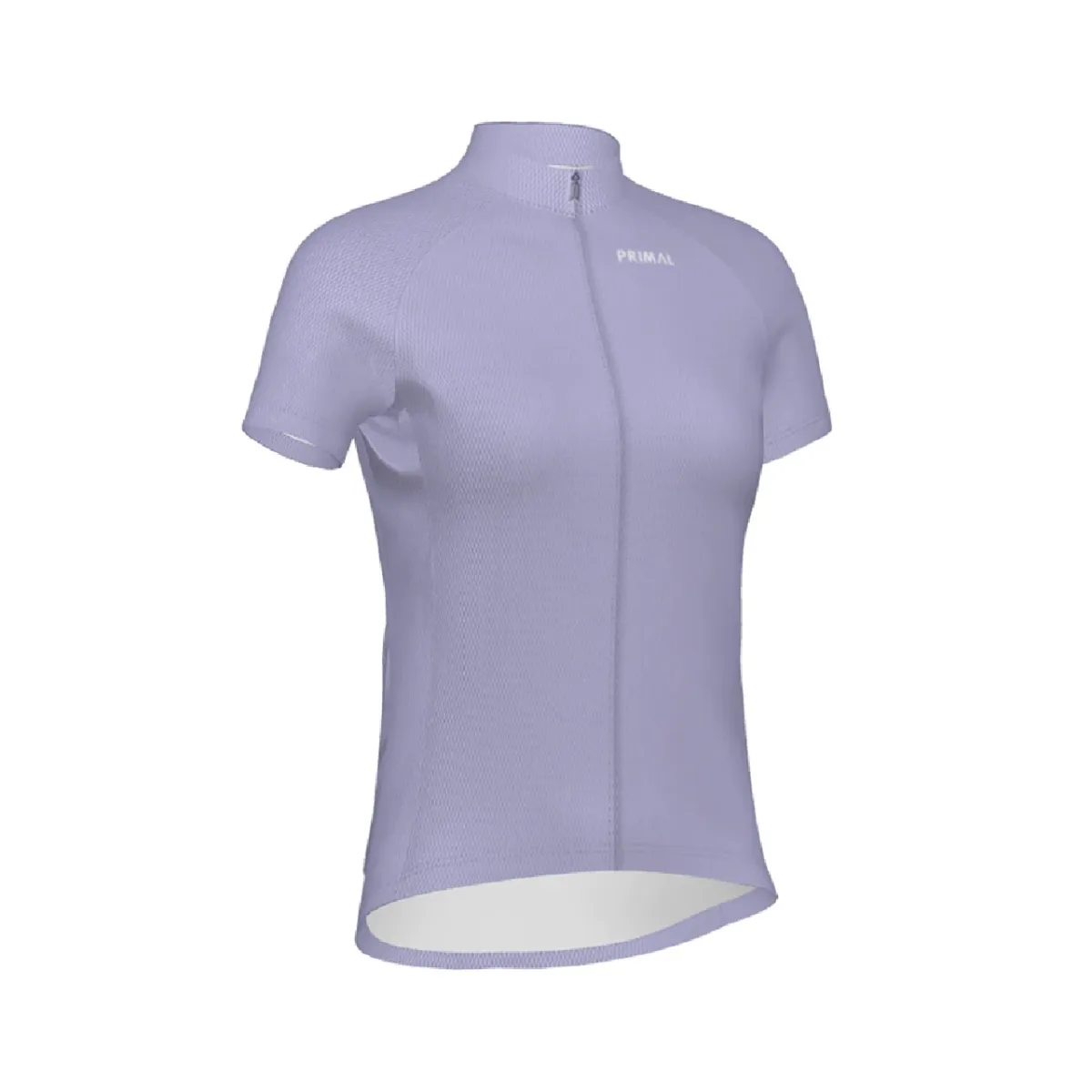 Cycling Jersey Solid Lavender Full Zip Women's Short Sleeve