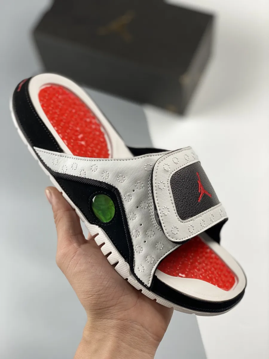 Jordan Hydro 13 Slide White Red Black 684915-106 New Releases