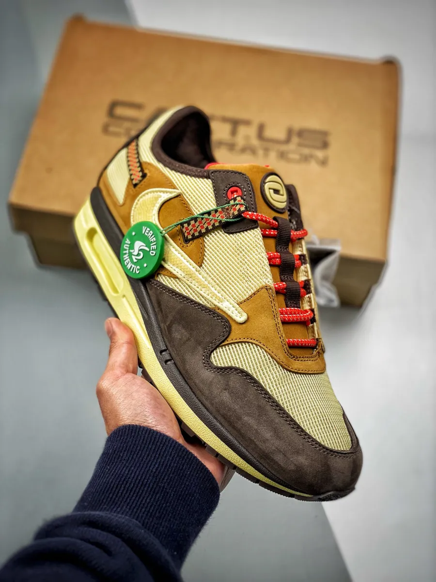 Travis Scott Nike Air Max 1 Baroque Brown DO9392-200 - cactus jack air max 90