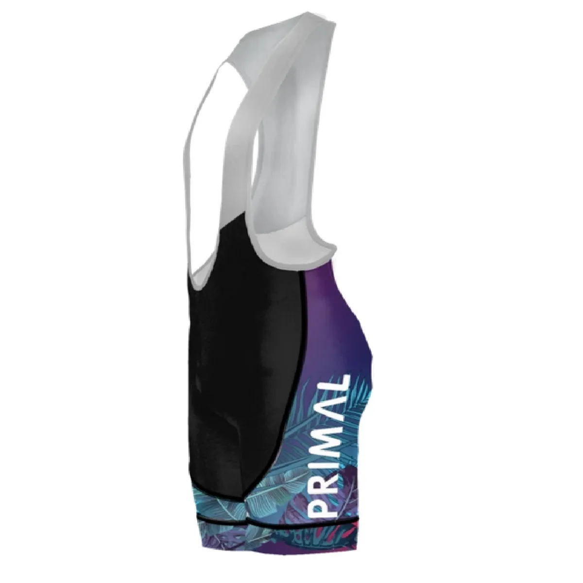 Primal Wear Midnight Tropics Men's Evo 2.0 Race Fit Cycling Bib Shorts Midnight In The Tropics Paint