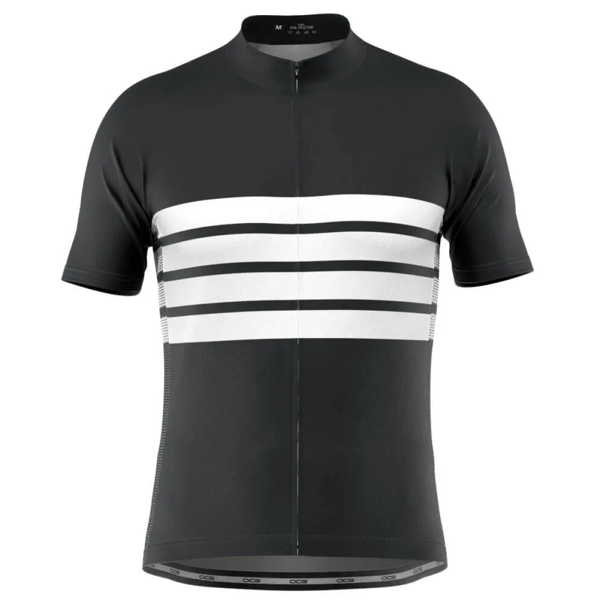 Men's Retro Four Stripe Men's Black Cycling Jersey Online