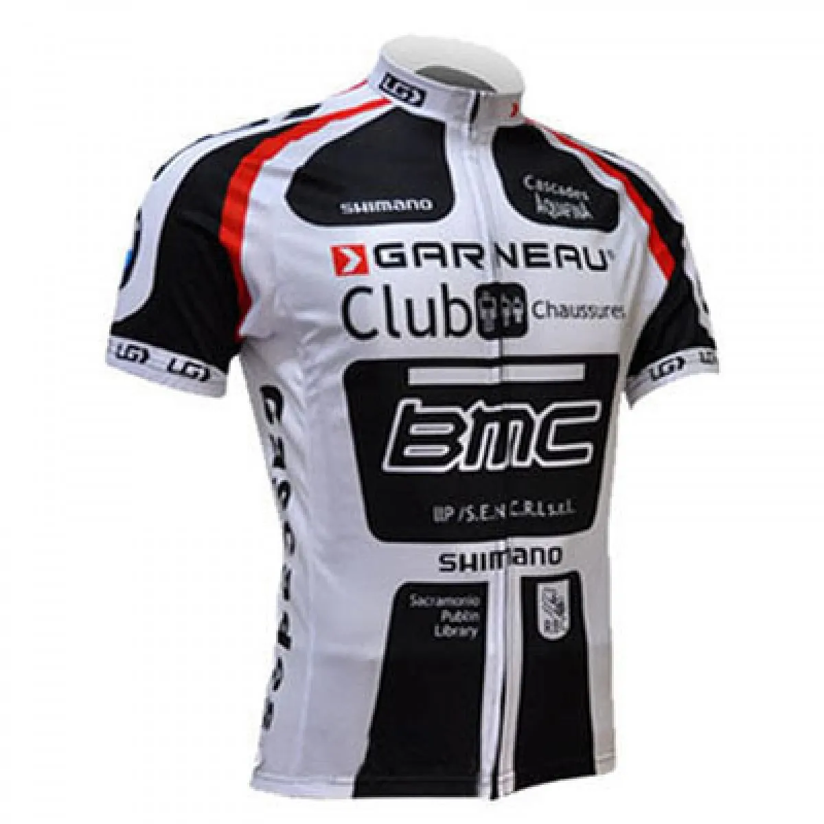 2011 Team BMC BLACK/WHITE Short Sleeve Jersey For Sale