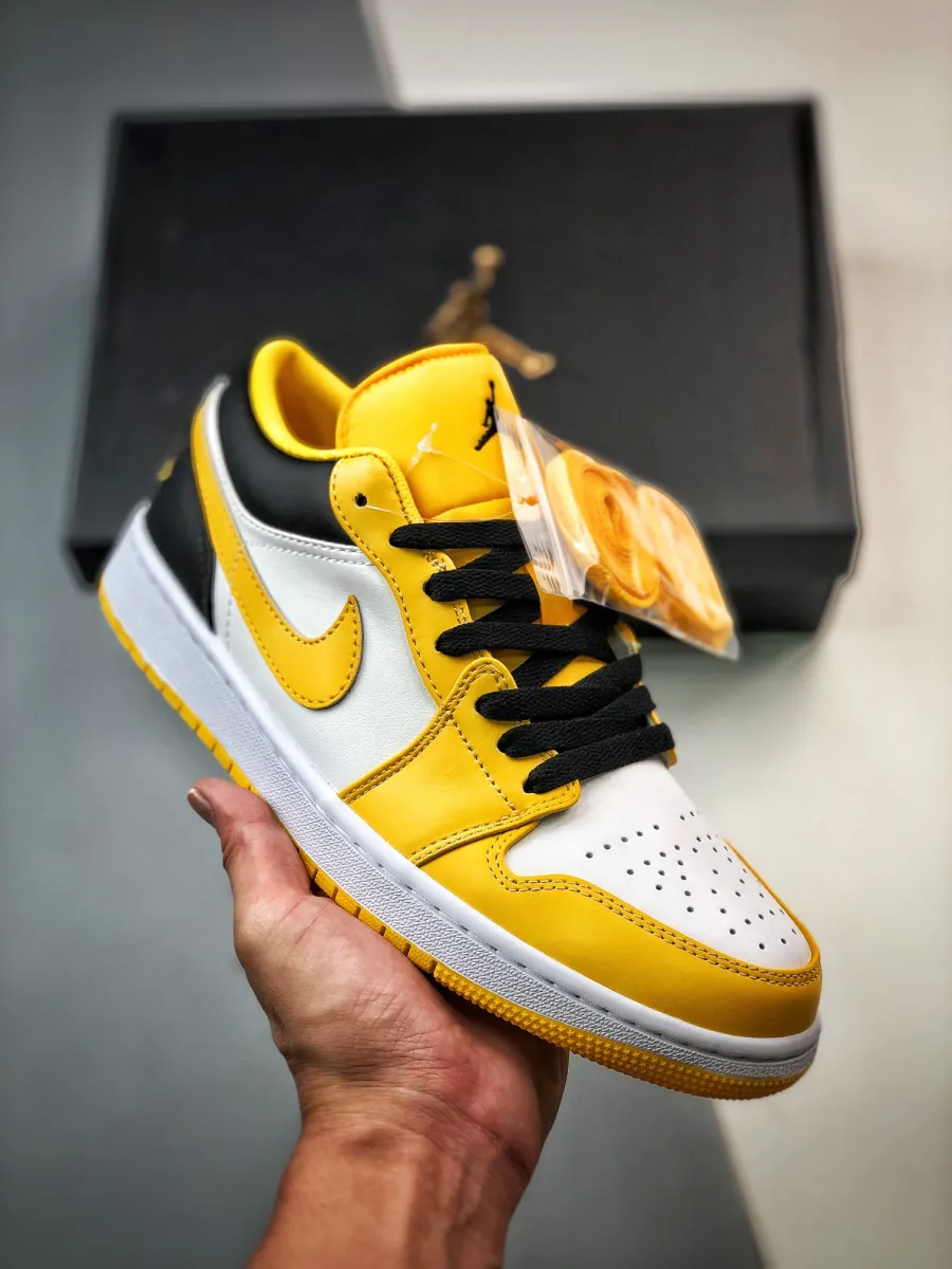 Air Jordan 1 Low University Gold/White-Black 553560-701 Air Jordan 1 Mens 10.5