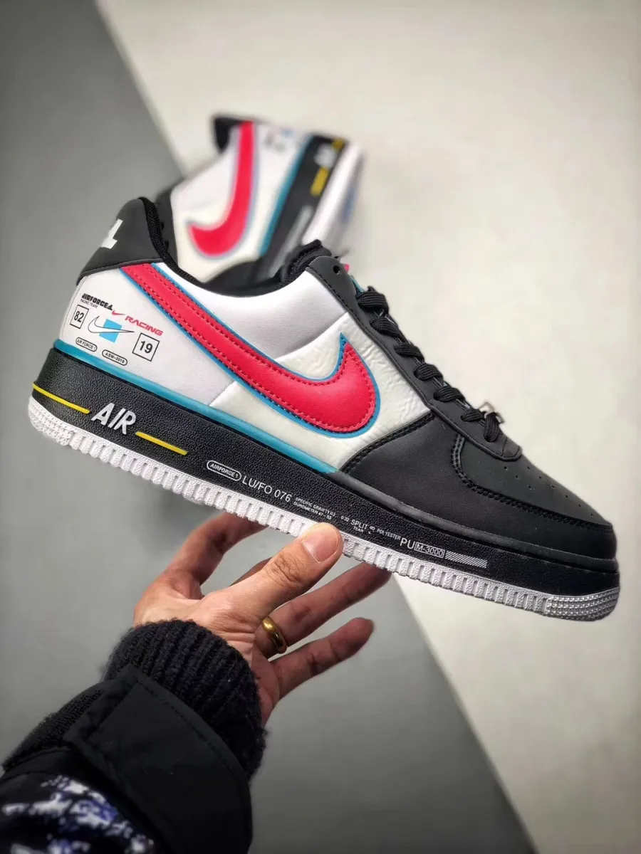 Nike Air Force 1 Racing Black/Racer Blue-White - black racer for sale