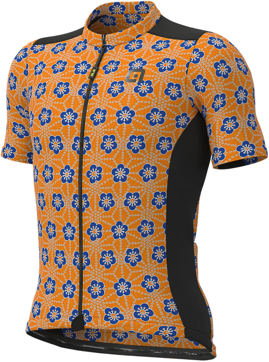 ALE' Gravel Khaki Orange Floral Jersey,