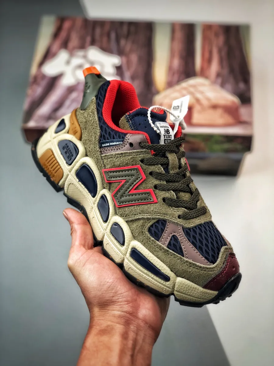 Women Salehe Bembury New Balance 574 Yurt Multi MS574YSB / forest green new balance