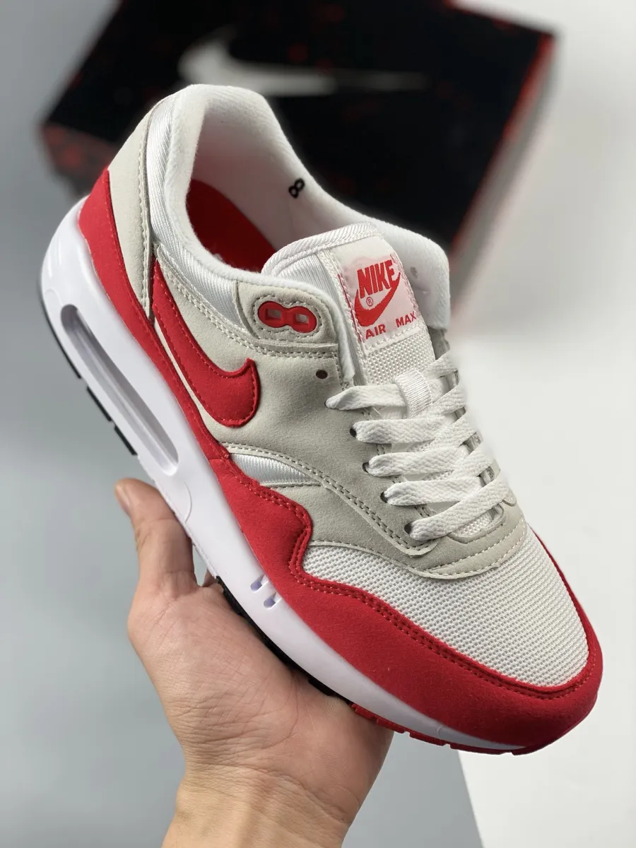 Nike Air Max 1 '86 OG Big Bubble White/University Red DQ3989-100 / red and white foamposite