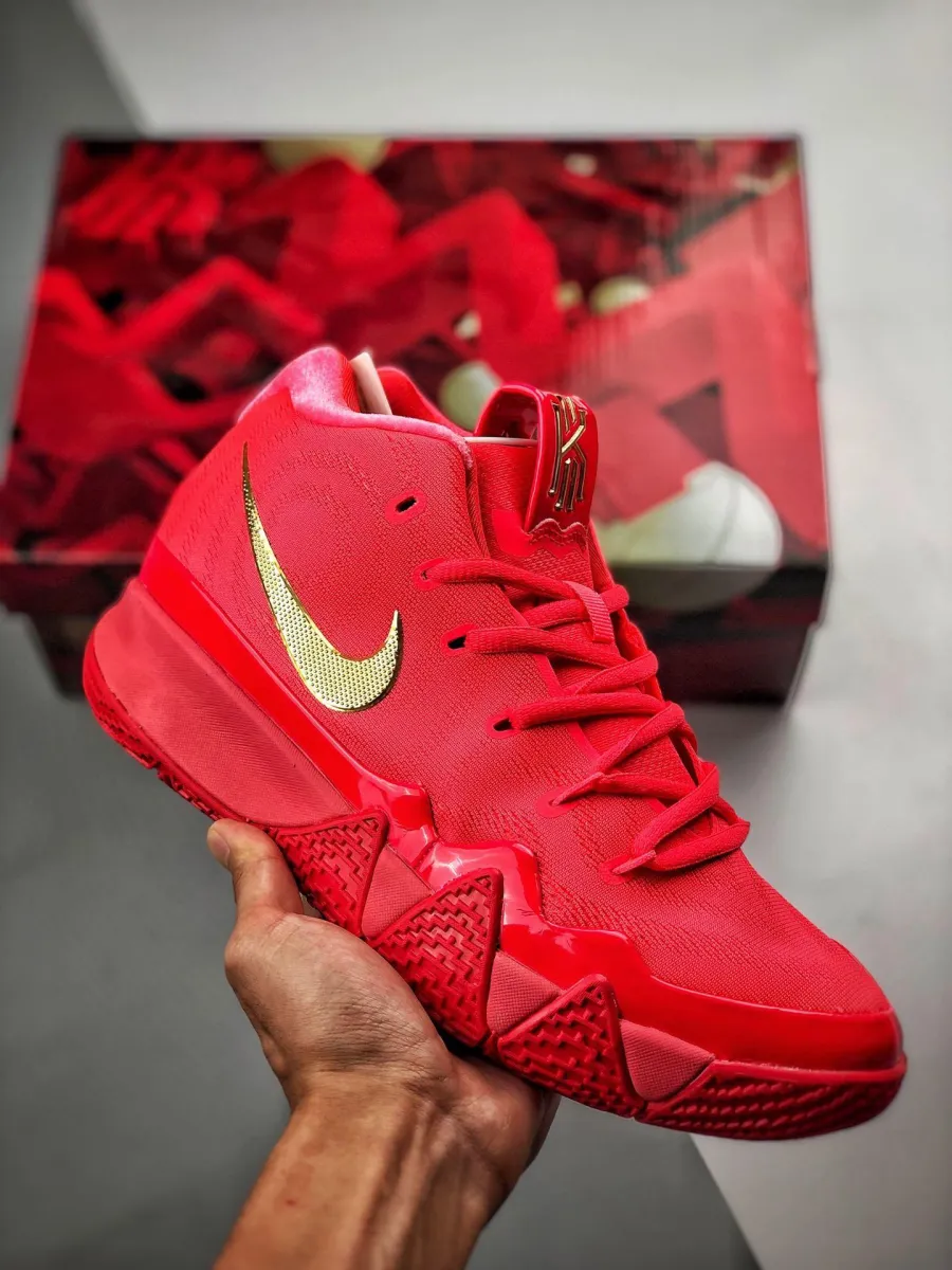 Nike Kyrie 4 'Red Carpet' Red Orbit/Metallic Gold / kyrie 4 red carpet
