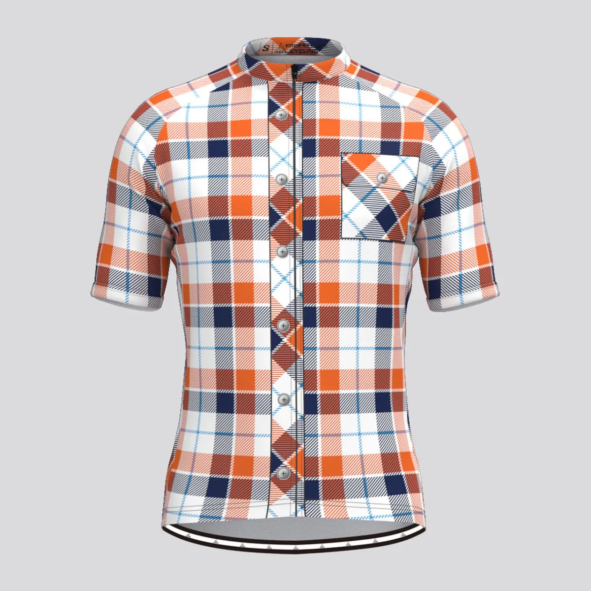 Plaid Checkered Shirt V13 Men's Cycling Jersey Brand New