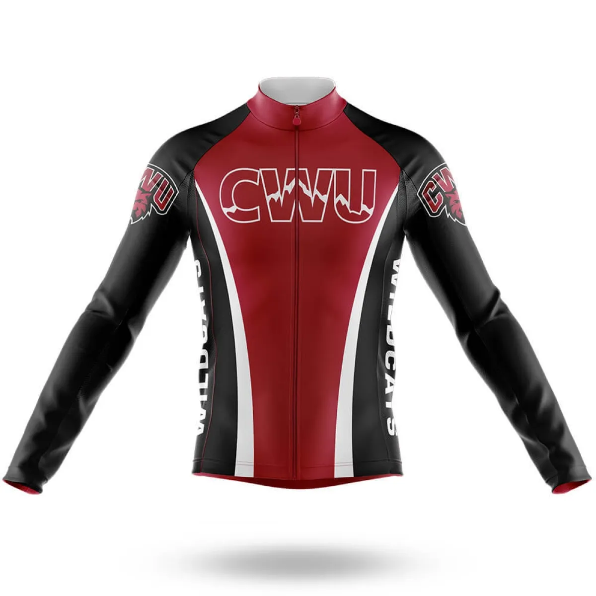 Central Washington University Long Sleeve Cycling Jersey Only