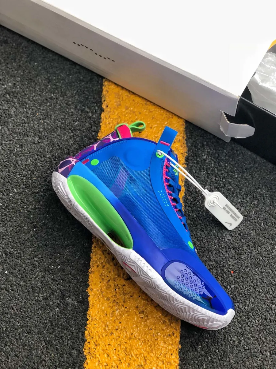 Jayson Tatum's Air Jordan 34 'Blue O' PE Online