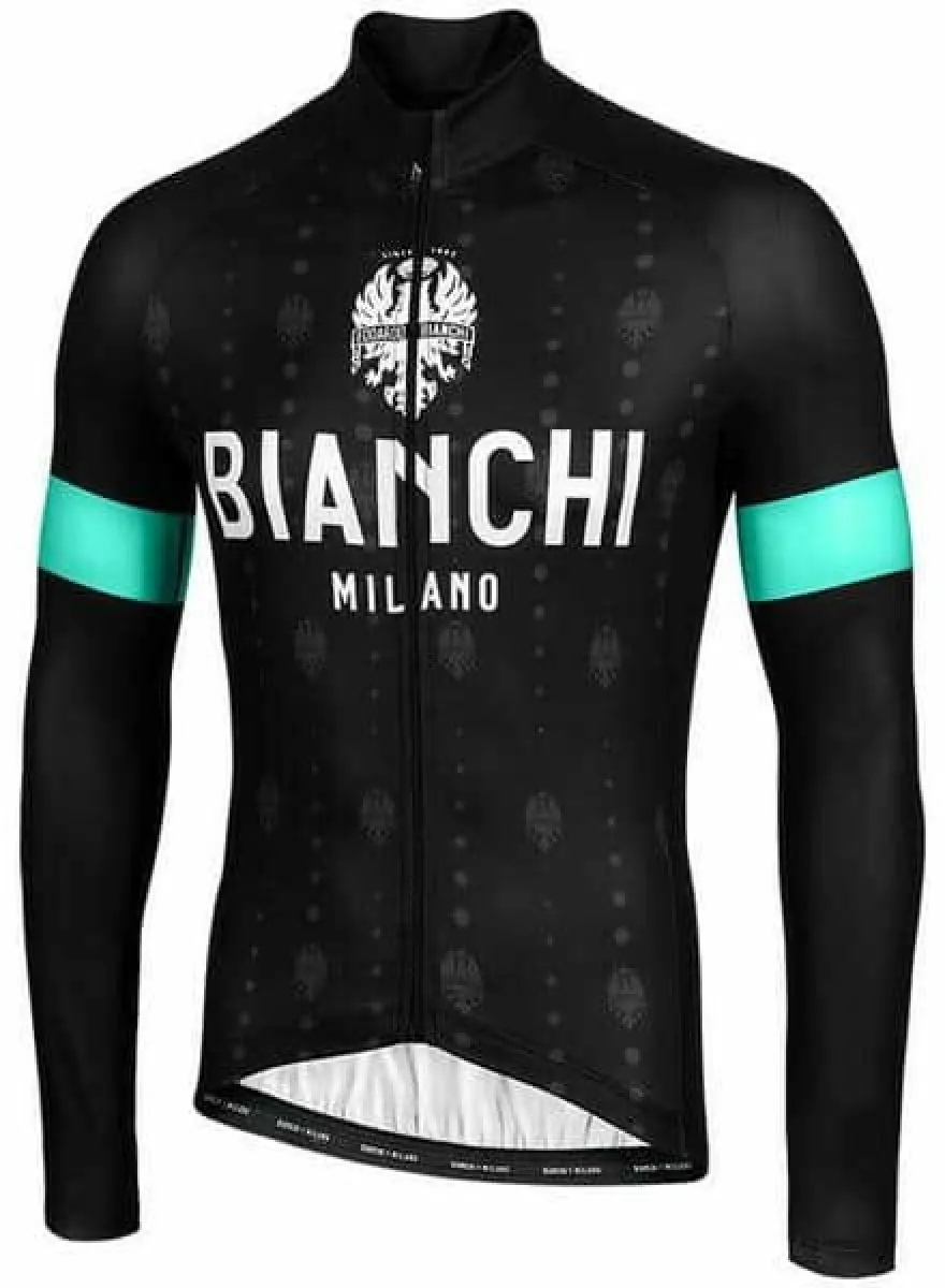 Bianchi Milano Perticara Black Long Sleeve Jersey,