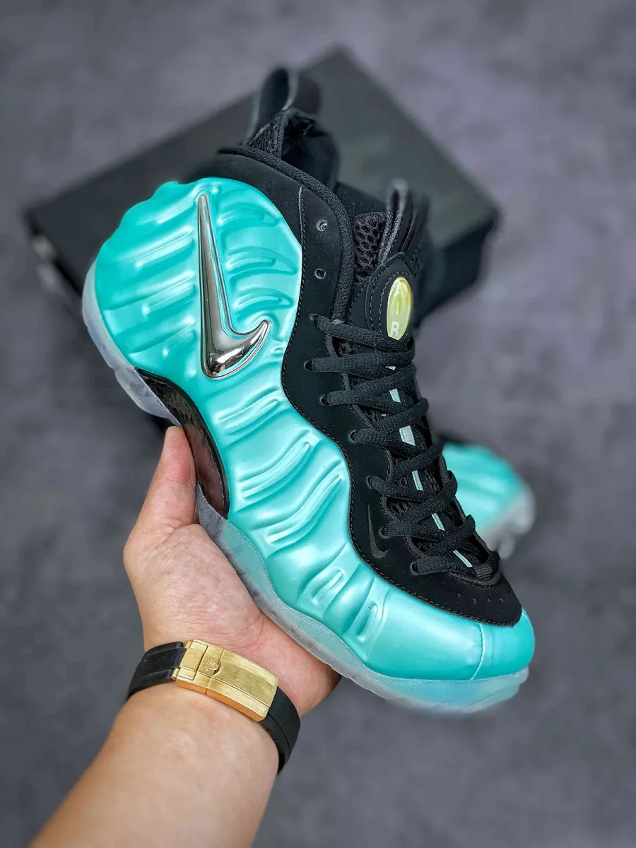 Nike Air Foamposite Pro Island Green/Metallic Platinum 624041-303 #island green foamposite