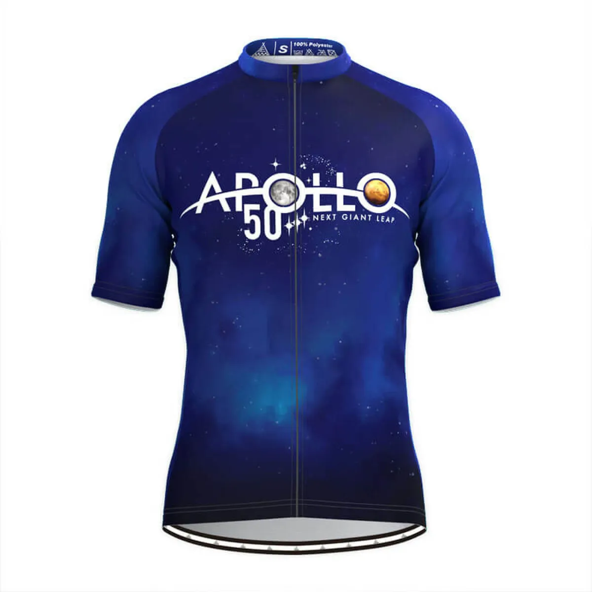 Apollo 11 50th Anniversary Men's Cycling Jersey Blue Outlet