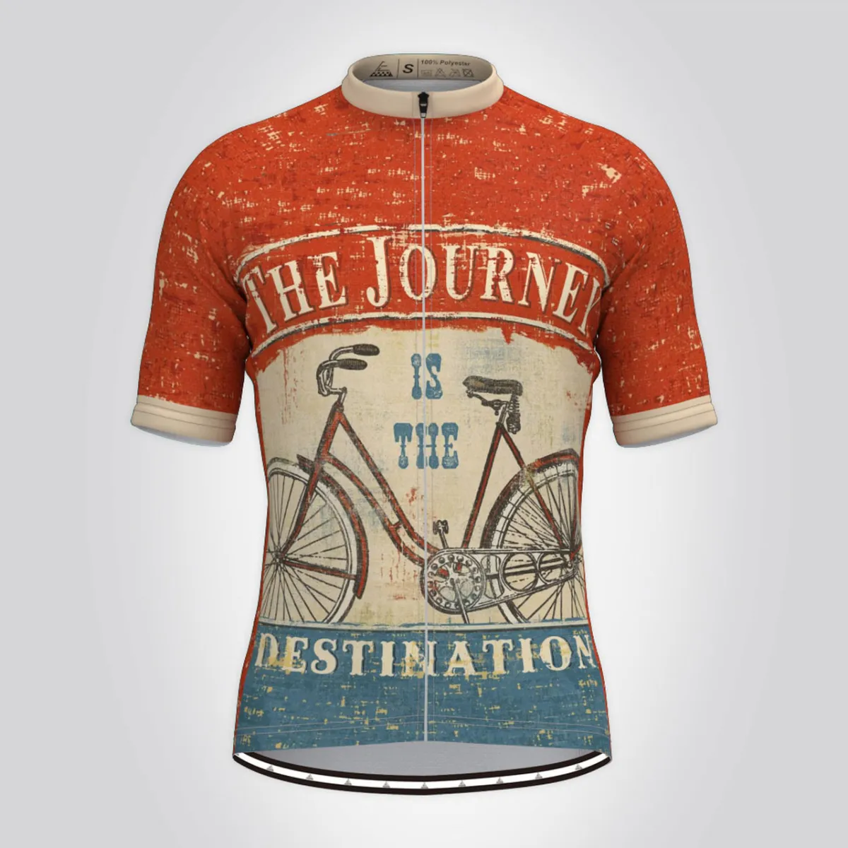 The Journey Is The Destination Cycling Jersey Red To Buy