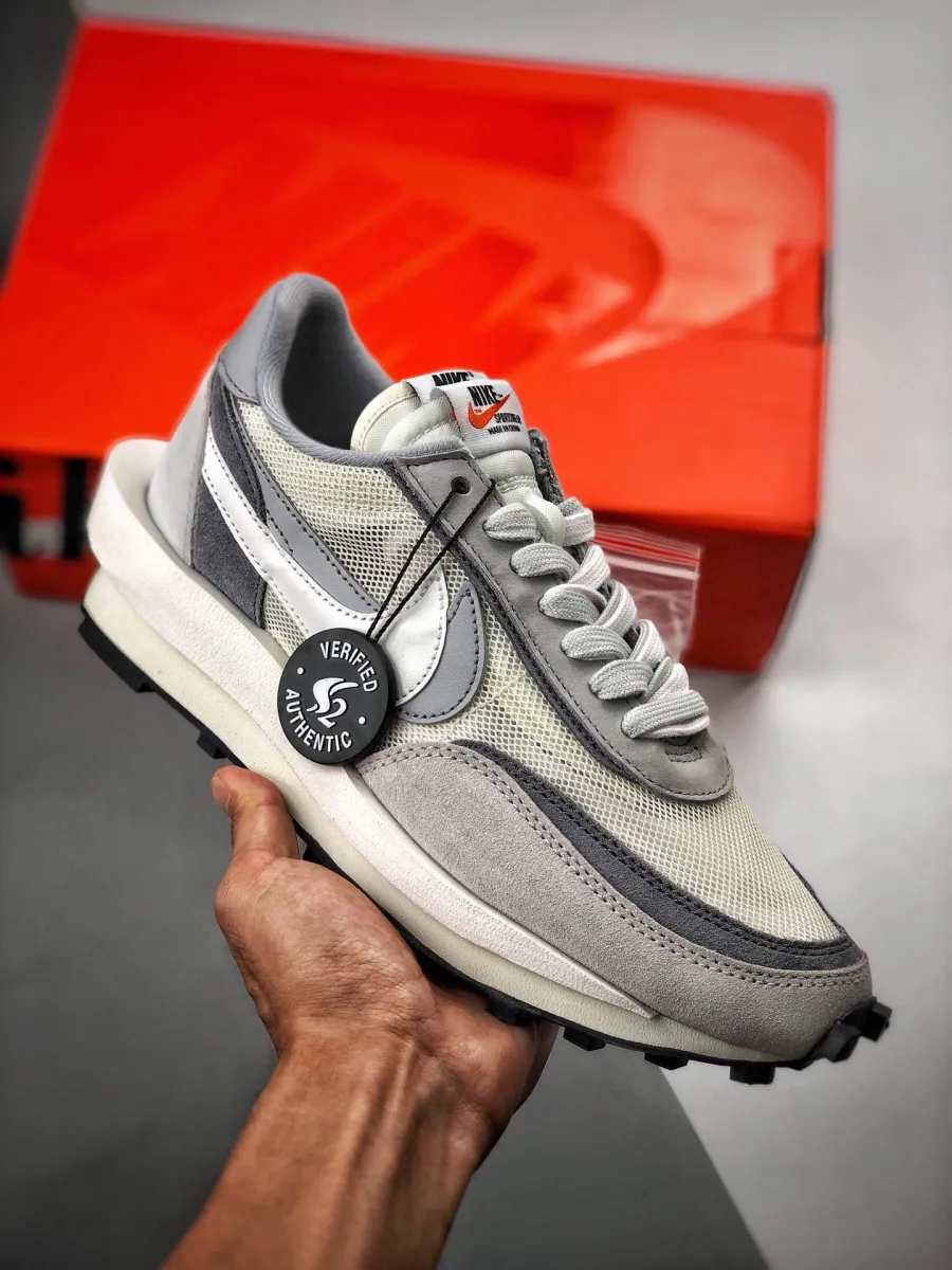 sacai x Nike LDWaffle White Grey BV0073-100 #nike vaporwaffle wolf gray