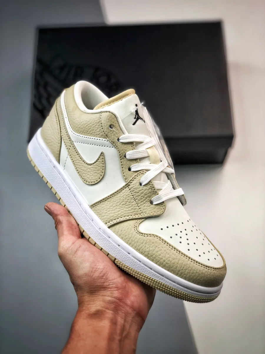 Air Jordan 1 Low SE 'Tumbled Tan Leather' nike jordan beige