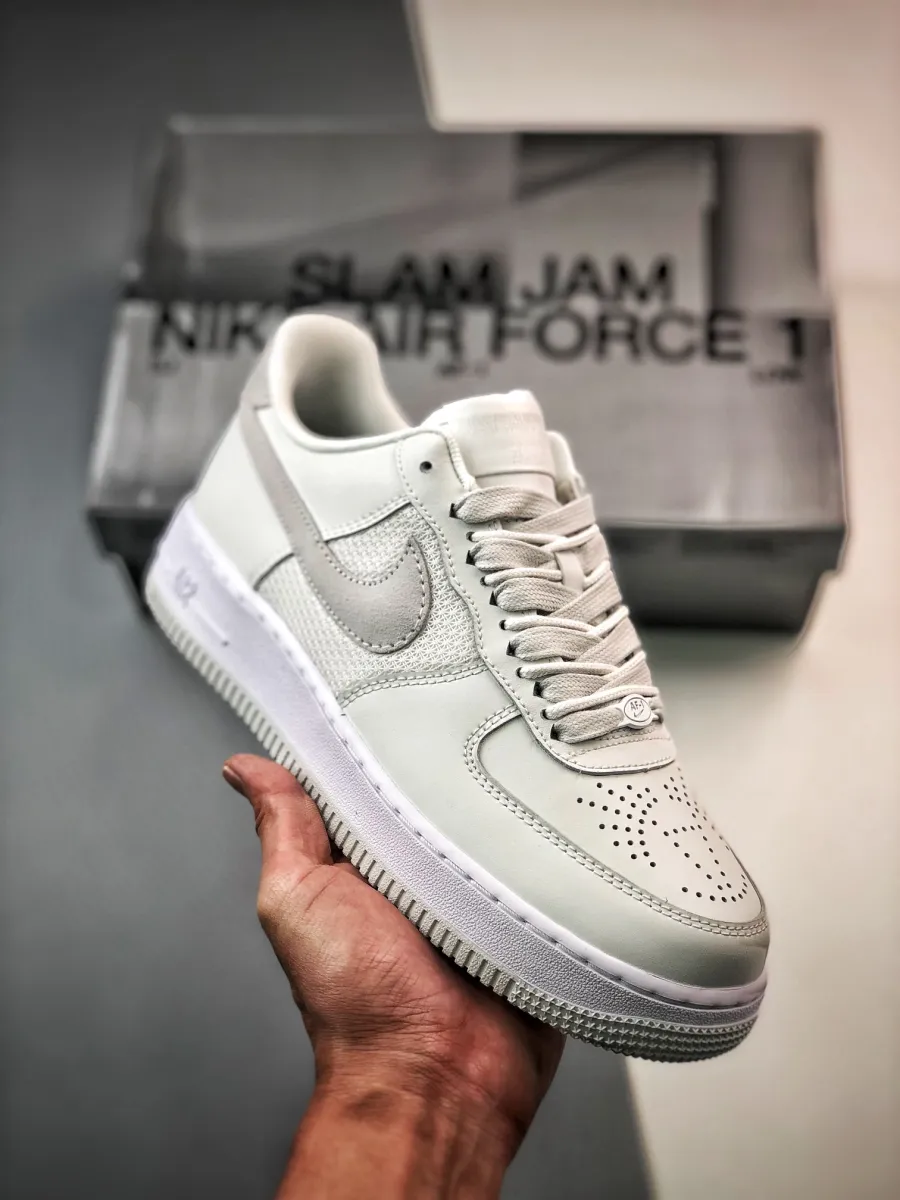 Slam Jam x Nike Air Force 1 Low 'Triple White' DX5590-100 #air force triple white