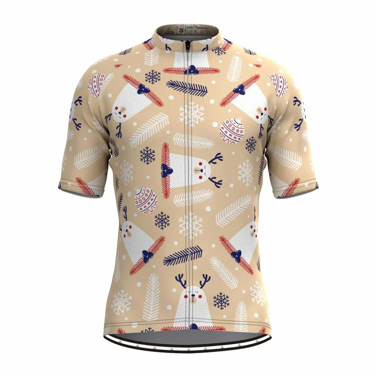 Christmas Cartoon Elk Cycling Jersey For Sale