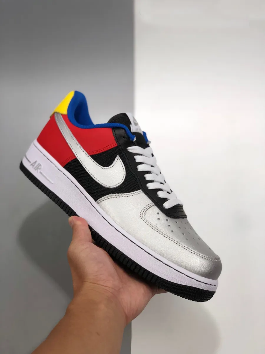 Nike Air Force 1 Low 'Olympic' Black/Metallic Silver-Chie Restock