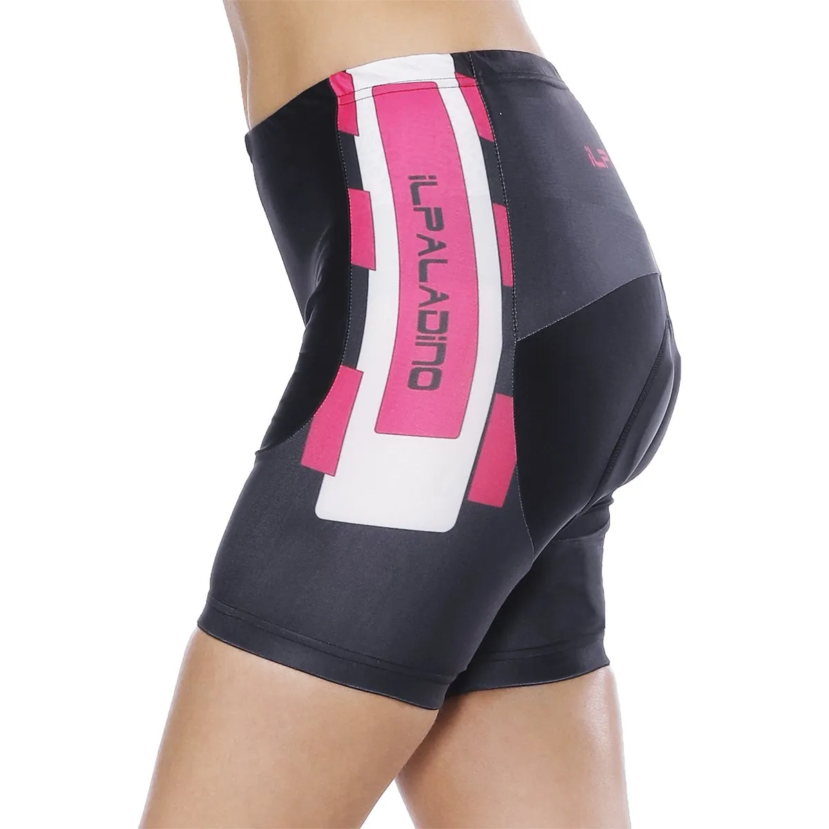 Black Flower Pink Red Womans Cycling Spinning Padded Bike Shorts UPF 50+ Summer Pant Road Bike Wear Mountain Bike MTB Clothes Sports Apparel Quick dry Breathable NO. 794