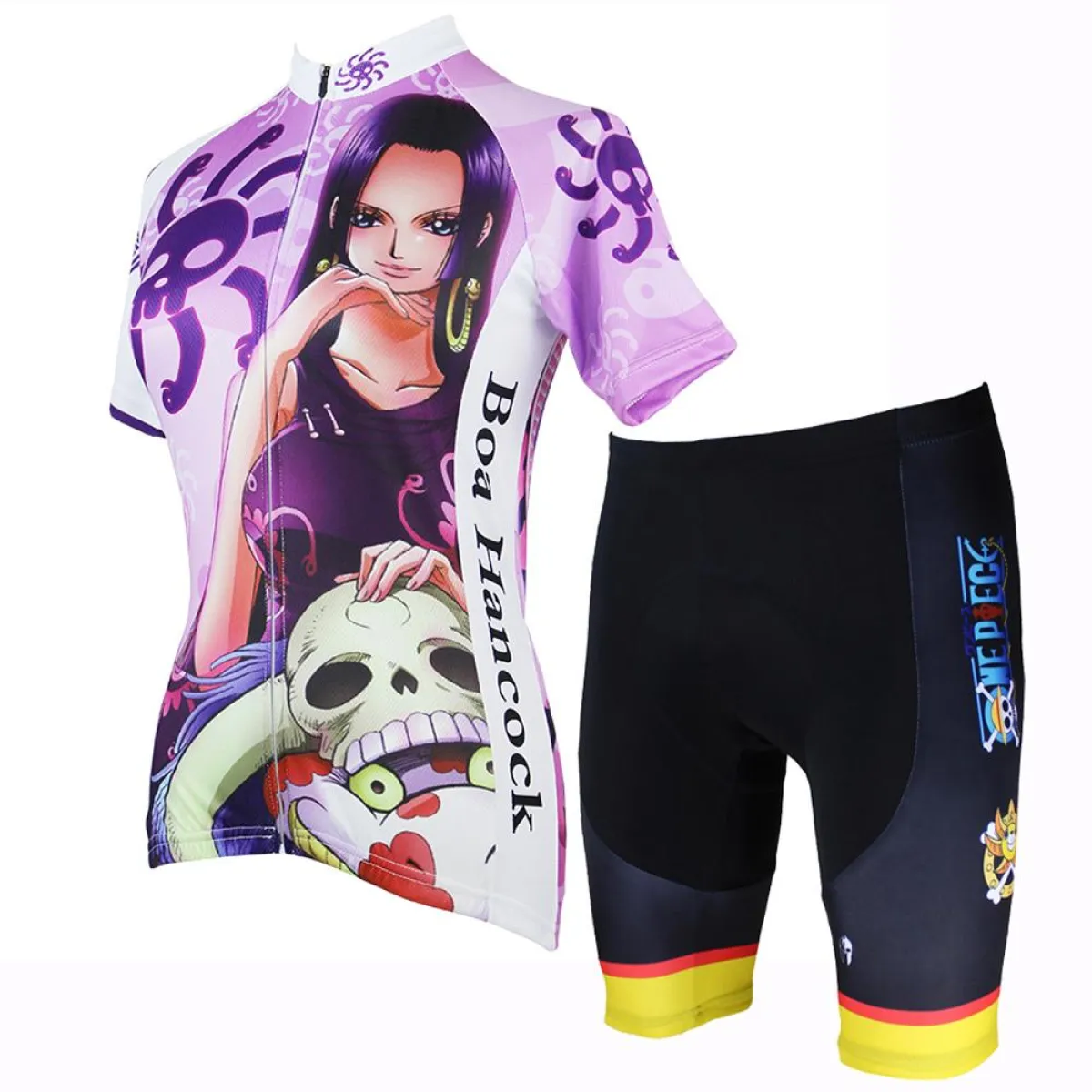 ONE PIECE Series Boa Hancock Empress Pirates Woman's Cycling Suit Jersey Team Jacket T-shirt Summer Spring Autumn Clothes Sportswear Anime NO.148