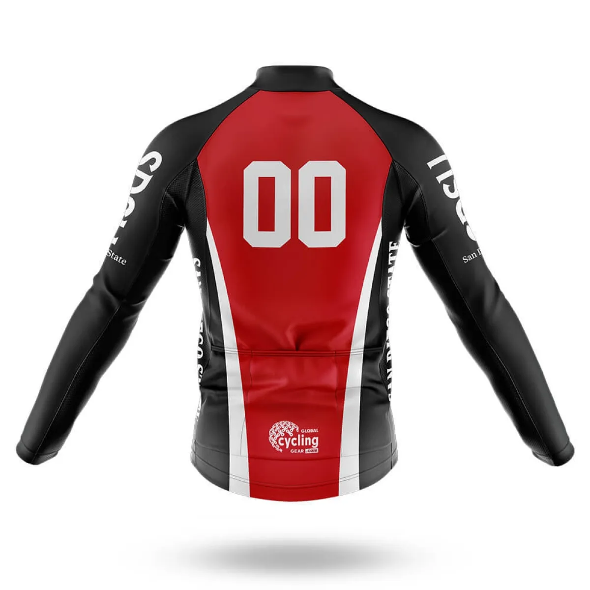 Custom San Diego State University Long Sleeve Cycling Jersey Only
