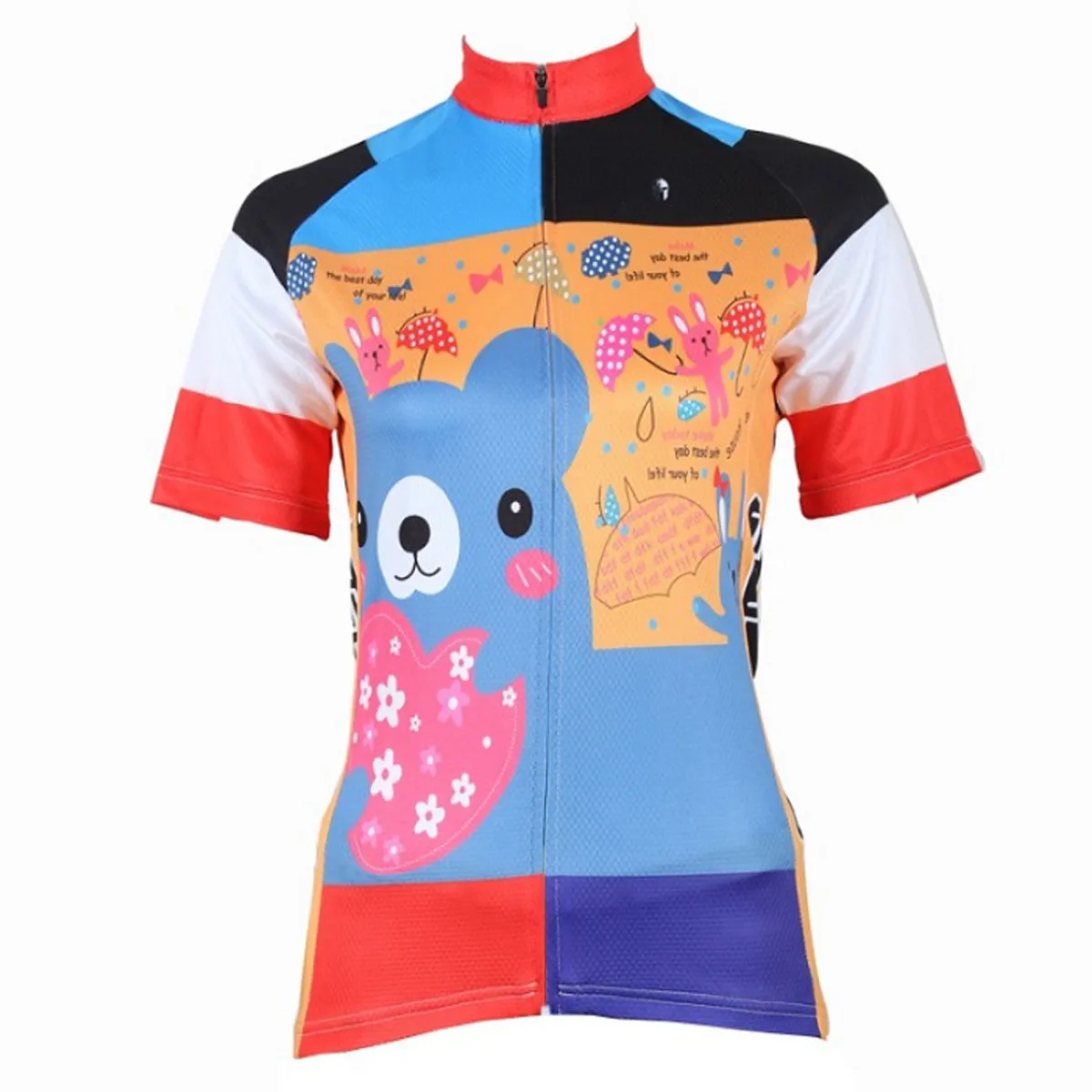 ILPALADINO Cute Pet Bear Cycling Jersey Bicycling Summer Pro Cycle Apparel Outdoor Sports Leisure Biking Shirts Breathable and Comfortable NO.210