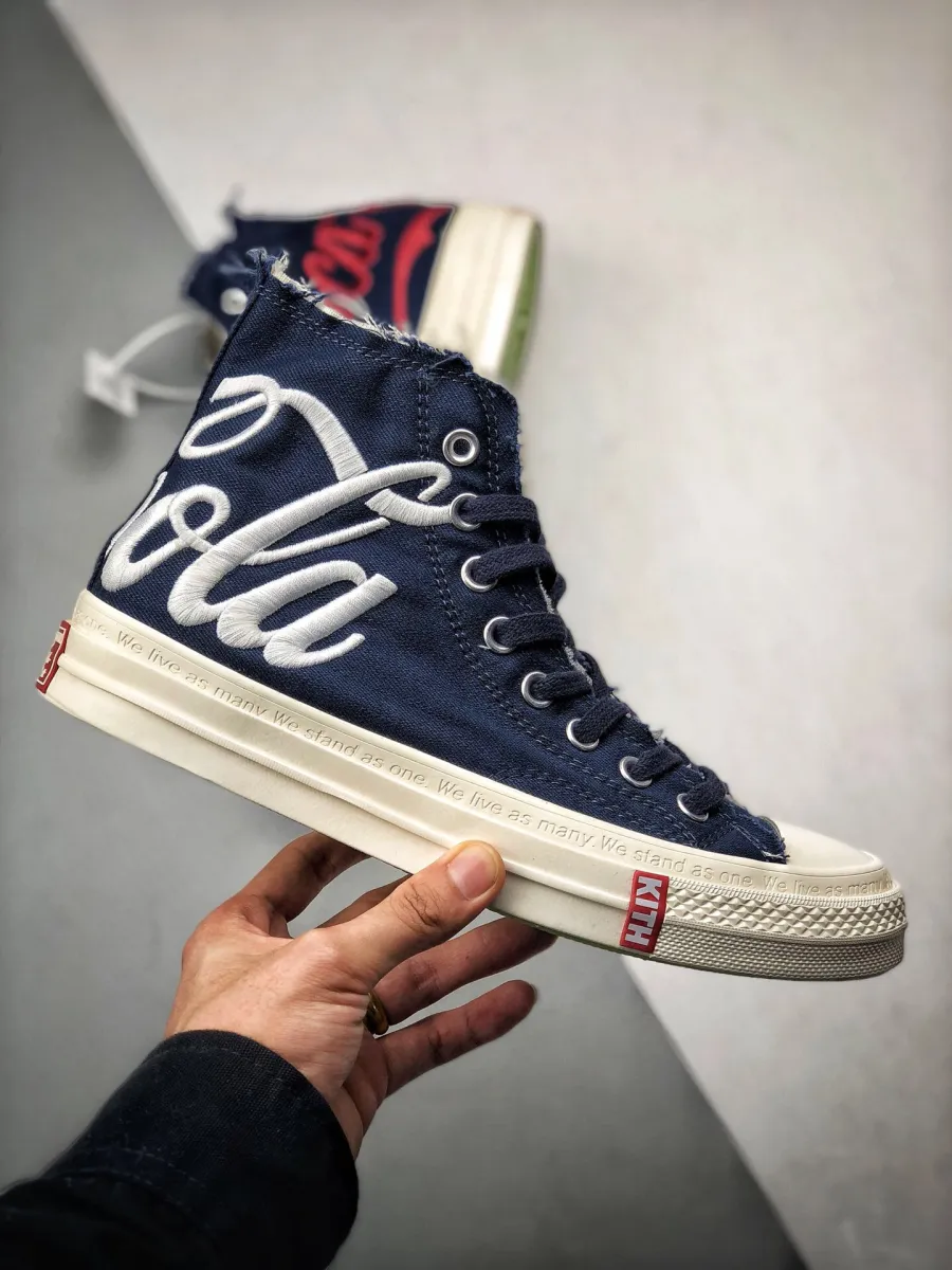 KITH X Coca-Cola X Converse Chuck Taylor All Star '70s Navy White 162988C Brand New