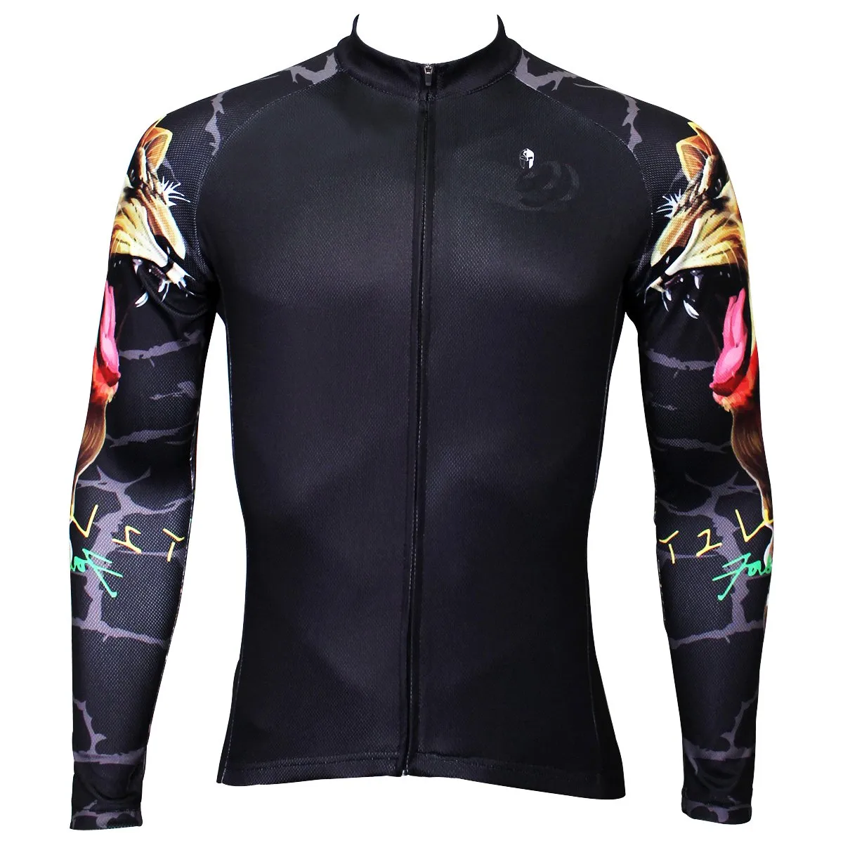 Hot Sale Cycling Jersey Cycling Jersey Wholesale Outdoor Men's Long-sleeved Jersey for Spring and Summer Black and White Ultraviolet Resistant Fabric Outdoor Sportswear