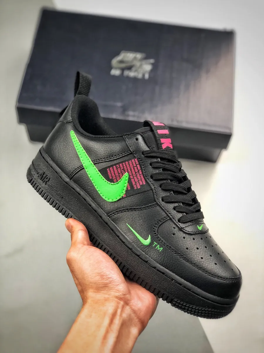 Nike Air Force 1 LV8 UL Black/Hyper Pink-Scream Green - air force 1 lv8 ul 'scream green'