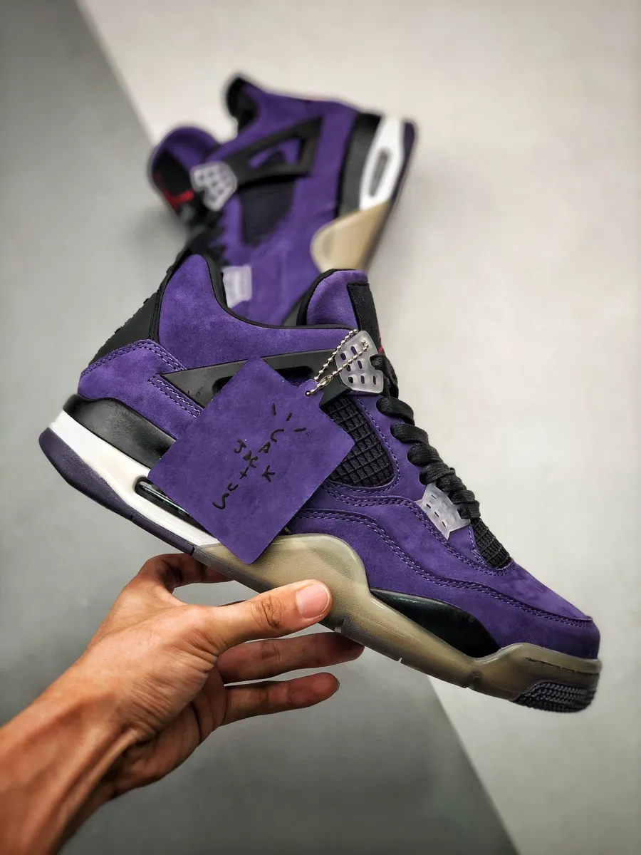 Travis Scott x Air Jordan 4 'Purple Suede' / purple suede jordan 4