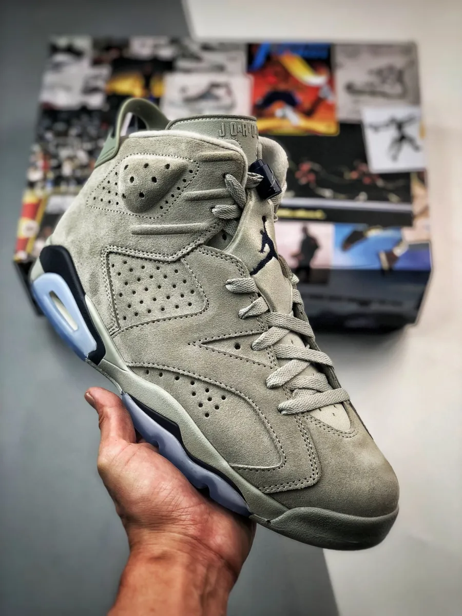 Air Jordan 6 'Georgetown' Magnet/College Navy CT8529-012 / jordan 6 goat