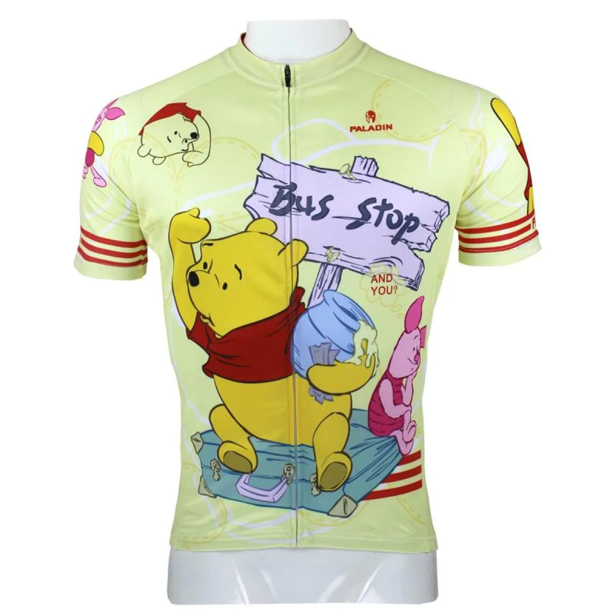 Winnie the Pooh Man's Summer Short/long-sleeve Cycling Jersey T-shirt NO.97