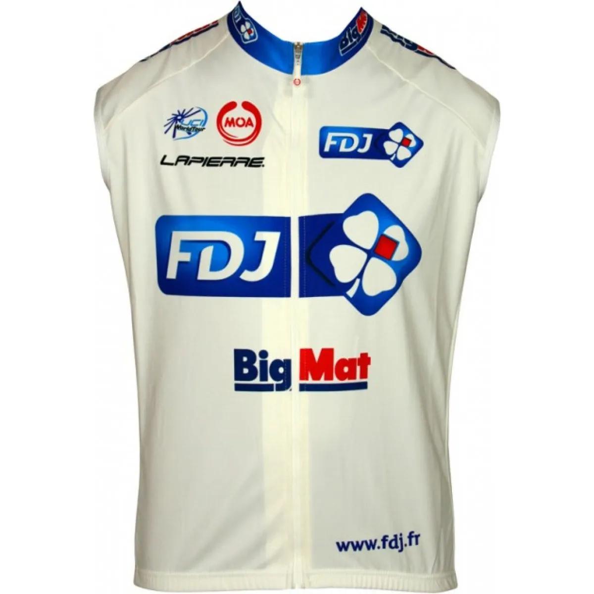 FRANCAISE DES JEUX (FDJ) - BIG MAT 2012 MOA Radsport-Profi-Team Sleeveless Jersey vest