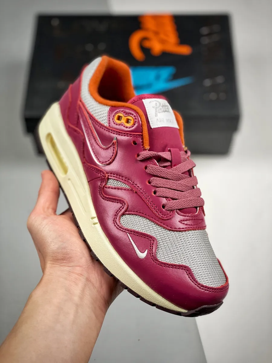 Patta Nike Air Max 1 Night Maroon DO9549-001 / air max one patta