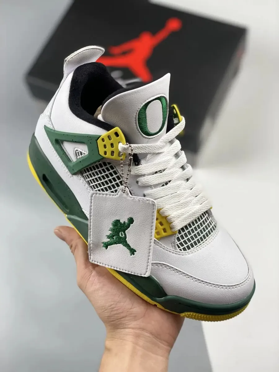 Air Jordan 4 Retro 'Oregon Ducks Duckman White' 1685962955 Jordan 4 Duckman