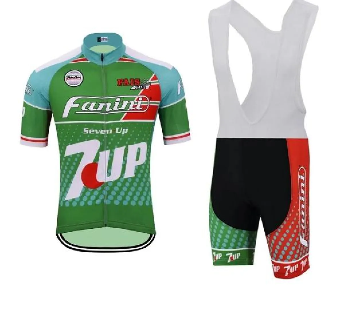 Retro Cycling Race Suit Fanini- 7up 1988 Online