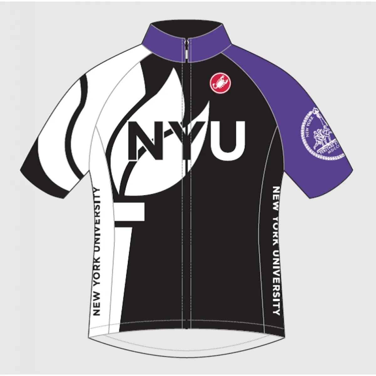 NCAA New York University NYU Violets Cycling Jerseys Z-1905406